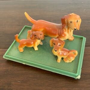 Doxie mom with puppies collectibles
